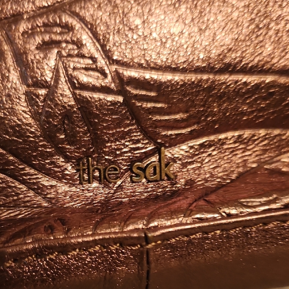 The Sak Metallic Brown Floral Crossbody Bag - Picture 7 of 17